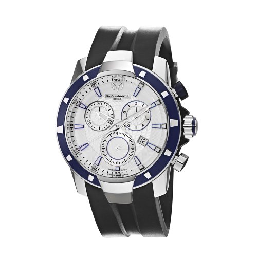 TechnoMarine Mens 609023 UF6 Magnum Chrono Aluminum Blue and White Watch