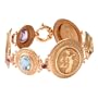 Tagliamonte - 14k Rose Gold Blue Topaz, Amethyst, Citrine and Pink Tourmaline Bracelet, 8"