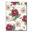 Get Well with Dahlias - 5" x 7" Vellum Overlay Greeting Card