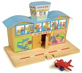 Wooden airport - With wooden plane - Brio compatable