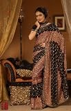 Bollywood Fashion Party Designer Black Sari India Saree