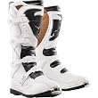 Thor MX Quadrant 1 Men's Dirt Bike Motorcycle Boots w/ Free B&F Heart Sticker Bundle - White