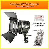 Extra Powerful 300 Watt Video Light For The Sony FX1 PD170 VX2100 VX2000 Z1 ....