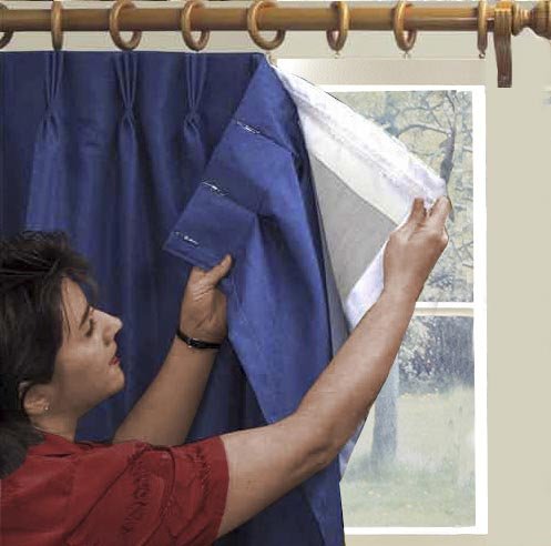ThermaLogic Ultimate Blackout Thermal Liner - Fits Grommet - Pinch Pleat - Tab Top - Tailored Panels