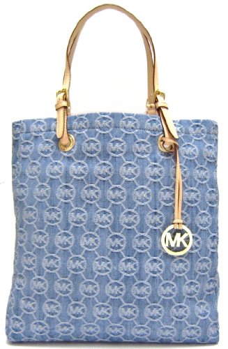 Michael Kors Signature / Monogram Jet Set Tote; 