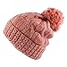 Morehats Thick Crochet Knit Pom Pom Beanie Winter Ski Hat