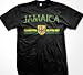 Jamaica Crest International Soccer T-Shirt, Jamaican Pride Mens T-shirt, X-Large, Black