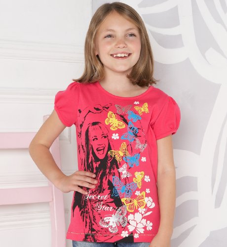 Pure Cotton Hannah Montana Butterfly Print T-Shirt with CD