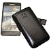 Suncase Ledertasche (Lasche mit R�ckzugfunktion) f�r Samsung Galaxy S II (i9100) S2 schwarz