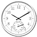 Outdoor Living : Springfield Precision Instruments Decorative White 14" Patio Clock with Thermometer