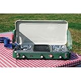 Texsport High Output Dual Burner Piezo Igniter Propane Stove/Grill (Green)