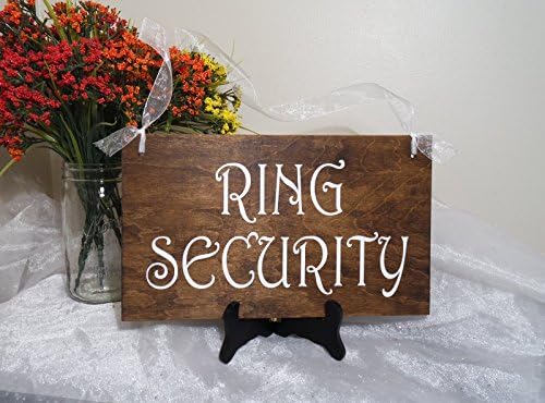 Ring Security Ring Bearer Wedding Sign, Rustic Ring Security Sign, Ring Bearer Sign, Here Comes The Bride Wedding Sign, Rustic Wedding Sign, Ring Security