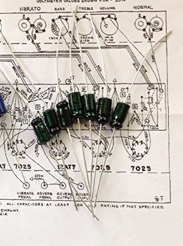 Sprague Atom 25uf / 25v Aluminum Electrolytic Capacitor - Fender Blackface - Bulk Lot of 7 (7X)