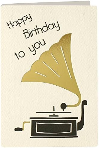 James Ellis Retro Press Birthday Gramophone Card by James Ellis