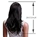 Sexy Long Black With Brown Highlight Natural Straight Side Swept Fringe Bang Women Wigs