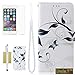 Uncle.Y iPhone 6 Plus Case,6 Plus Case, Flip PU Leather Wallet Case Magnet Buckle Floral Case for iPhone 6 Plus 5.5 Inch(b)