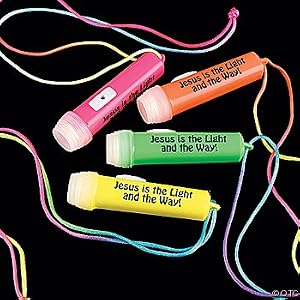 Jesus is the Light Mini Flashlights (1 dz) by Fun Express