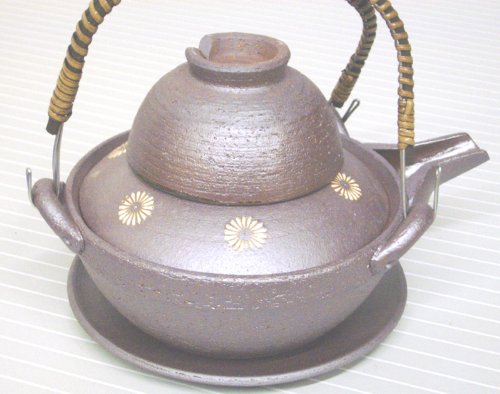 Japanese Bankoyaki Dobin Mushi Teapot Clay Cooking Pot Set