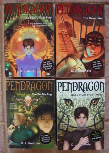 Pendragon Series: Set of 4 Books (Book Two: The Lost city of Faar ~ Book Three: The Never War ~ Book Four: The Reality Bug ~ Book Five: Black Water)
