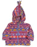 Cherry Tree - Girls Fleece Hoodie Jacket, Pink, Purple (Size 6Months)