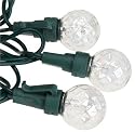 GKI Bethlehem Lighting 35- Light Perm-O-Snap Clear and Iridescent Round Mini   with Socket Clips Christmas Lights