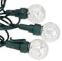 GKI Bethlehem Lighting 35- Light Perm-O-Snap Clear and Iridescent Round Mini   with Socket Clips Christmas Lights