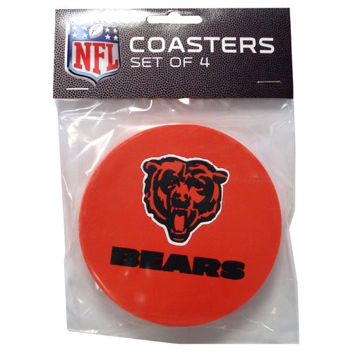 Chicago Bears Quality Vinyl Coasters (Set of 4)