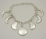 Phases of the Moon Bracelet in Sterling Silver