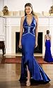 Elegantes Hochzeitskleid, Partykleid, Abendkleid, Kleid, Farbe  blau