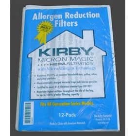12 pack HEPA Bags for Kirby Vacuum Cleaners All G models bag