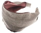 L. Erickson USA Two Tone Scarf Headband - Brown Weavers Italian Silk