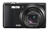 Ricoh CX3 10MP CMOS Digital Camera with 10.7x Wide Angle Optical Macro Zoom ....