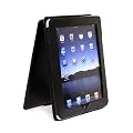 CaseCrown Genuine Leather Vertical Flip iPad Case (Black) for the Apple iPad