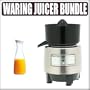 Waring PCJ218 Stainless Steel Citrus Juicer Bundle With Juice Jar