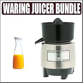 Waring Stainless Steel Citrus Juicer Bundle With Juice Jar by Waring