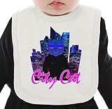 City Cat ネクタイを有する有機ビブ Medium