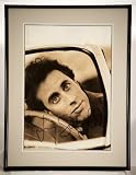 Custom Black Metal Frame & Matted - Jerry Seinfeld in Person Signed Picture - Sepia - Signed in Blue Sharpie - Measures 13x17 Inches - Rare - Collectible