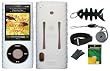 Clear Silicone Case Skin Cover + LCD Screen Protector + Belt Clip + Adjustable Armband + Lanyard + Fishbone Keychain for Apple iPod Nano 5th Generation 5G, 8GB,16GB Series Bundle Kit Set