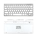 Caseflex Ultra Slim Wireless Bluetooth Keyboard For All iOS, iPad, Android, Mac, & Windows Devices - Silver & White