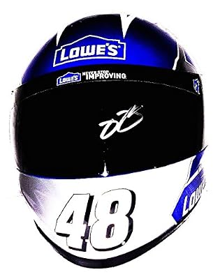 AUTOGRAPHED 2015 Jimmie Johnson #48 Team Lowes Racing (Hendrick Motorsports) Signed Full-Size Lionel NASCAR Collectible Replica Helmet with COA (Limited Edition!)