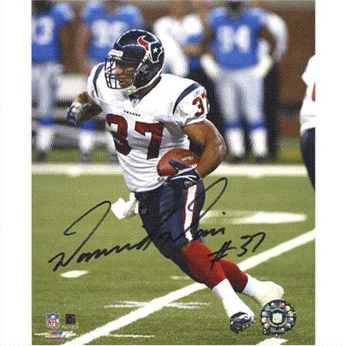 Domanick Davis Autographed Houston Texans 8x10 Photo