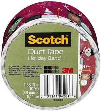 Set of 4 Rolls of "Holiday Band" Duct Tape