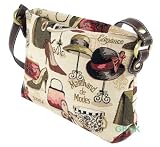 Tapestry Ladies Petite Adjustable Shoulder Bag (Hats & Shoes) - Gobelin Style