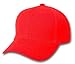 Adjustable Baseball Structured Cap Hat, Red