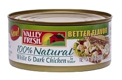 Valley Fresh Chuck Chicken in Water, White & Dark, 10-Ounce Cans (Pack of 12)
