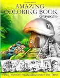 Amazing Coloring Book. Grayscale: For Grown-Ups, Adult Relaxation