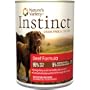 Nature's Variety Instinct, Grain-Free Canned Dog Food, Beef, 13.2 Ounces (Single Can)
