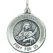 Sterling Silver Saint Lucy Medal