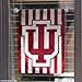 Indiana Hoosiers Candy Stripe Garden Flag and Yard Banner