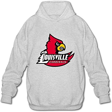 Ncaa Louisville Cardinals Long-Sleeve Men's Hoodies Sweatshirt Ash Size L By Yisw